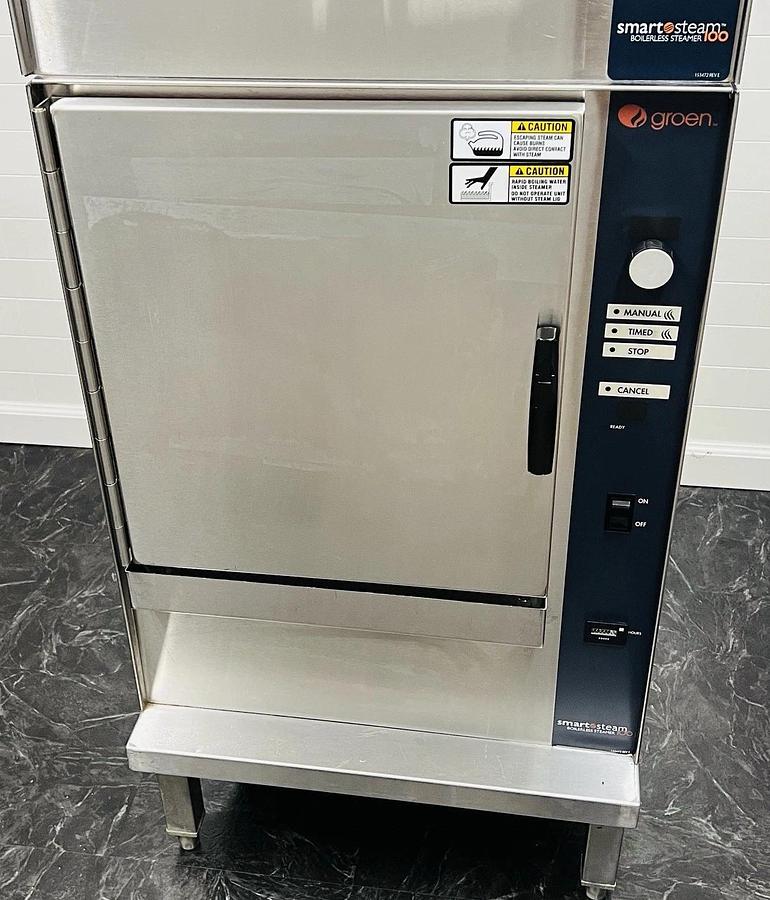 Used Groen SmartSteam 100 Double Natural Gas Boilerless Convection Steamer (2) SSB-5G