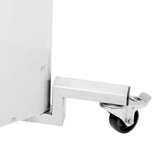 Optional Black Stainless Steel Swivel Caster with Brake for 95 lb. capacity Stainless Steel Sausage Stuffer