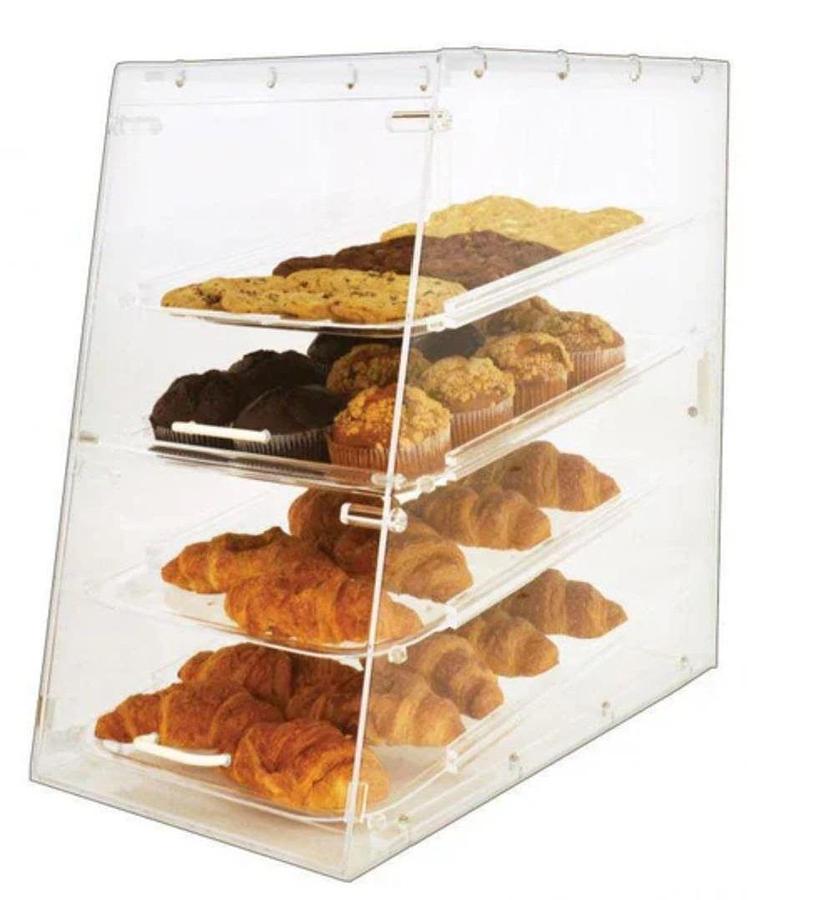 Used Omega Acrylic Countertop Bakery Display Case with 4 Trays - TW8834 - super special