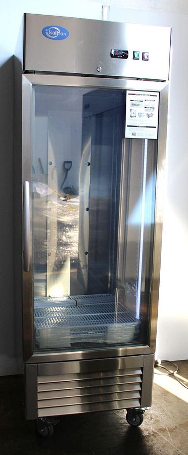 Used Kalifon KR-238G1 Single Glass Door Refrigerator - Scratch & Dent - 115V - 60Hz - 1Ph - BRAND NEW -SEE VIDEO