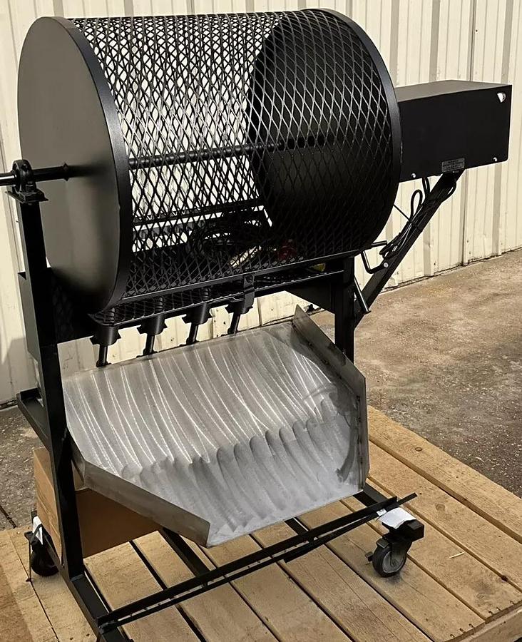 Used McBroom's Arizona Chile pepper Roaster Medium 24"x24" barrel Propane Motorized  - BRAND NEW CLEARANCE ITEM