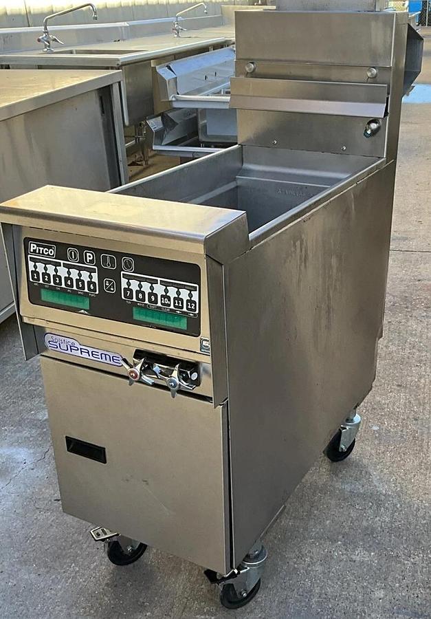 Used 2018 Pitco Fryer SSPG14 gas 14 gal pasta seafood cooker Solstice boiler