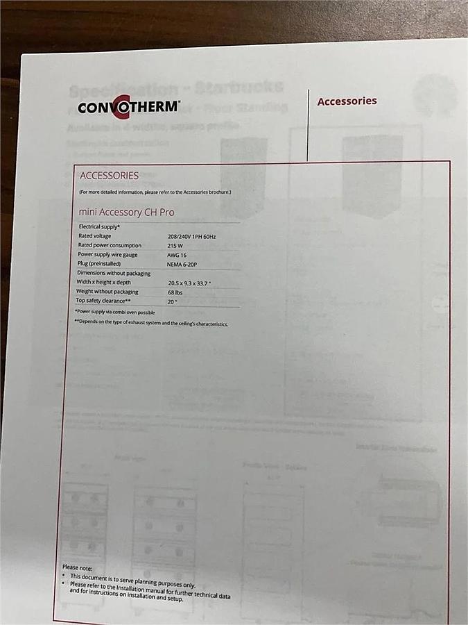 Used Convotherm 10.10 half size combi oven - BRAND NEW  - 2 AVAILABLE