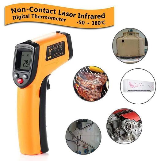 Temp-Meter Temperature Gun Non-contact Digital Laser IR Infrared Thermometer
