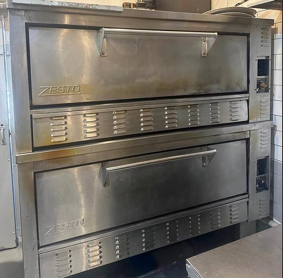 Used Zesto Double Deck Pizza Oven - made in Canada