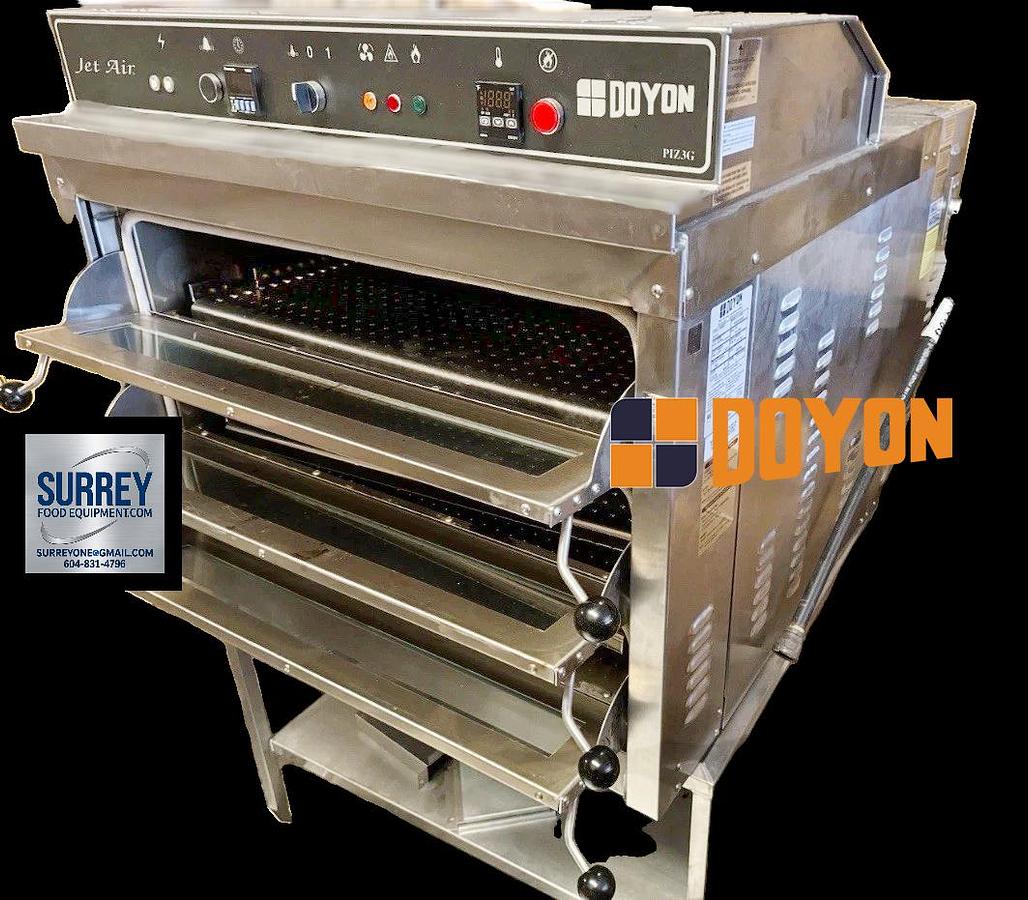 Used Doyon PIZ3 Gas Deck Ovens - NEW 