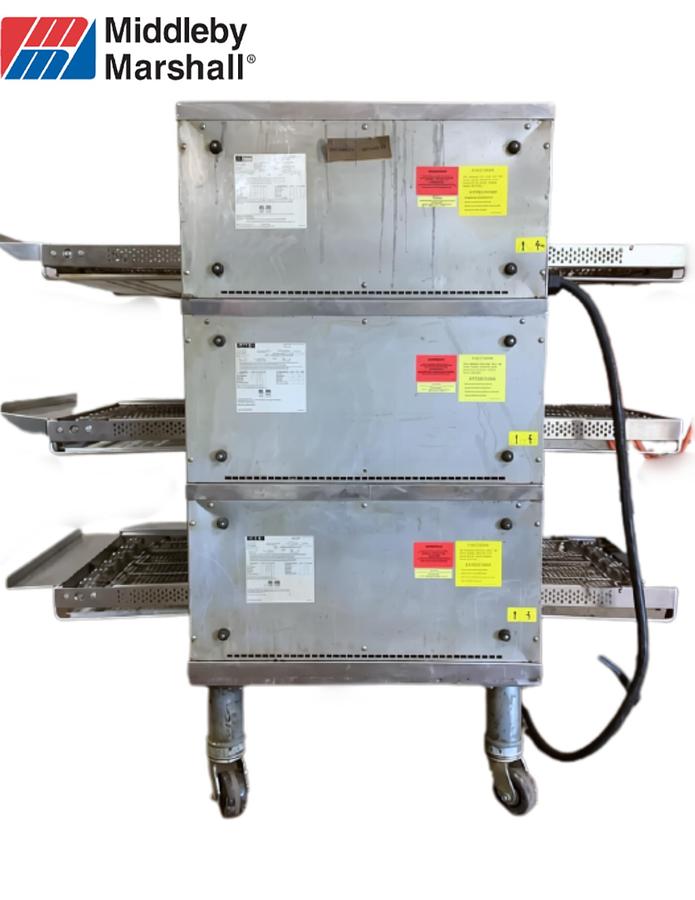 Used Middleby Marshall DZ33T Triple Stack Conveyor Pizza Oven (2023)