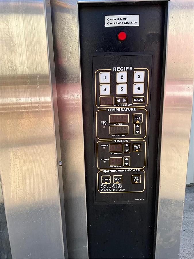 Used  LBC electric mini rack oven steam injected