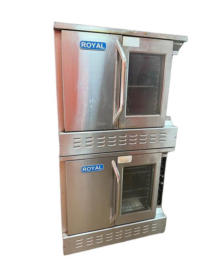 Used Royal double gas convection oven - WARRANTY - see video