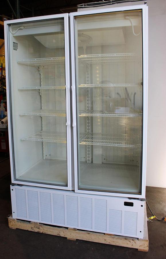 Used Masterbilt 2 Swing Glass Door Cooler with 8 Shelves - Scratch & Dent - Model: BMG-48