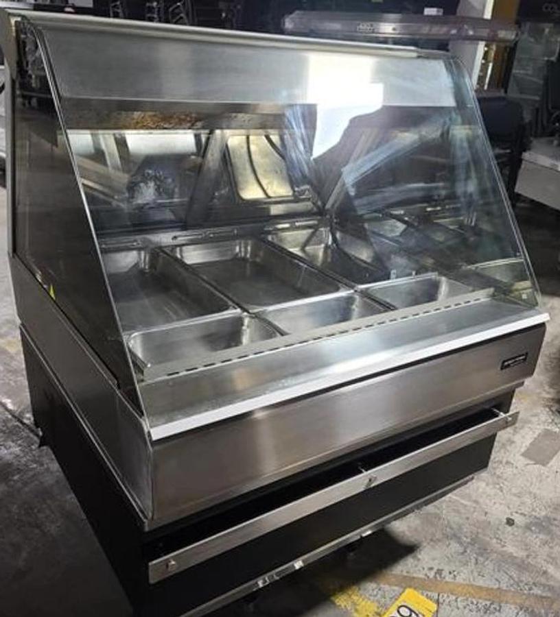 Used 43" Henny Penny HMR-103 3-Well Heated Service Case 120/208v 3ph