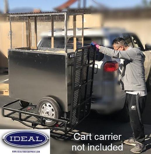 Stainless steel mobile cart - fruit - juice - coffee - etc