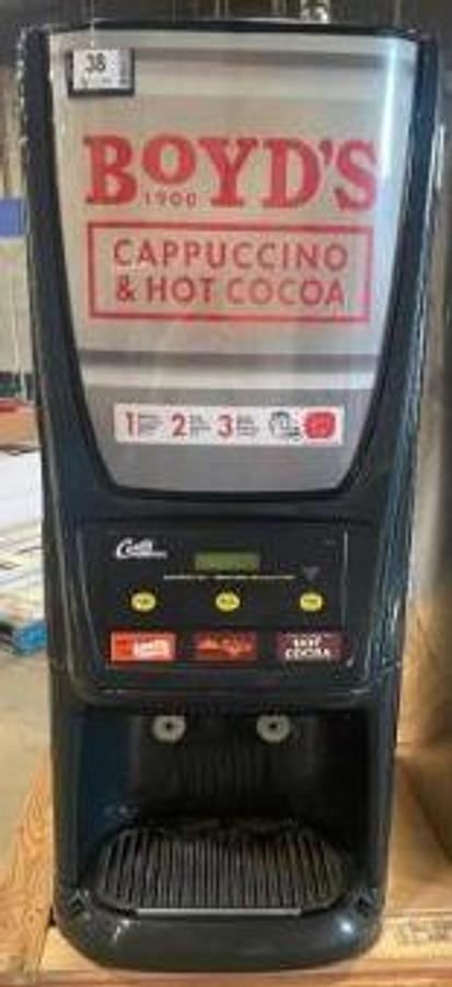 Used CURTIS PCGT3 PRIMO CAPPUCCINO DISPENSER WITH THREE HOPPERS -WARRANTY