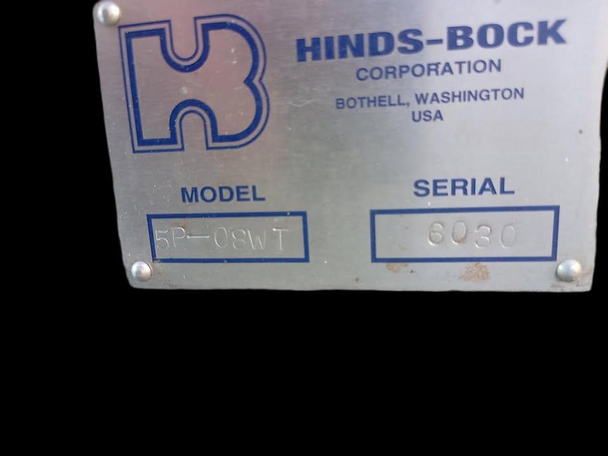 Used Hinds Bock commercial muffin depositor