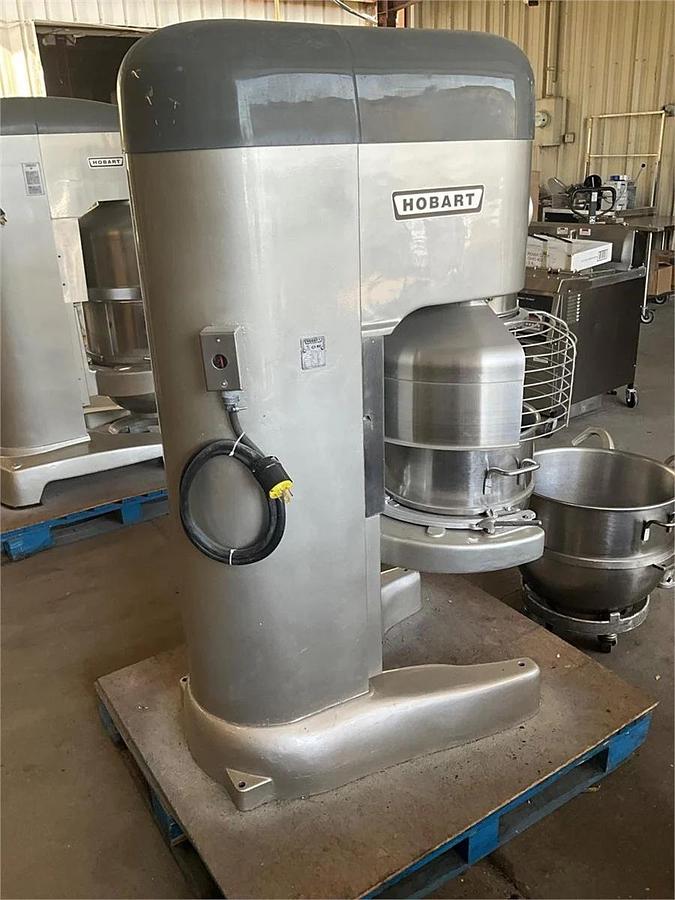 Used Hobart 80qt dough mixer with bowl guard