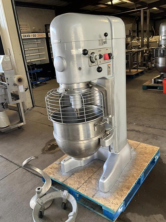 Used Hobart 80qt Dough mixer M802 Pizza Bakery Planetary Floor Mixer Bowl 80qt hook