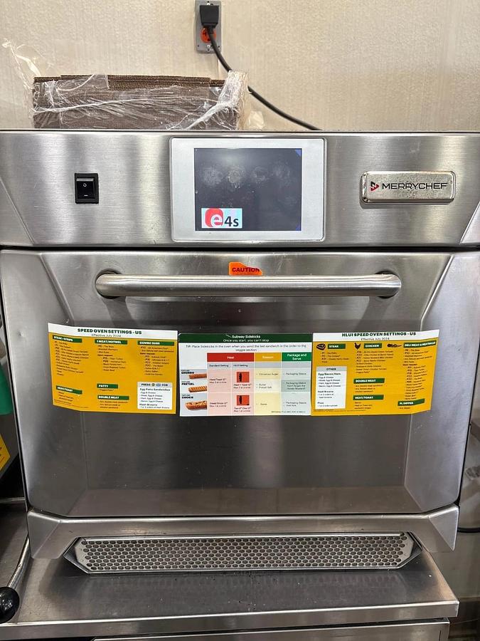 Used 2018 Merrychef e4s High speed convection microwave oven eikon E4S Merry Chef