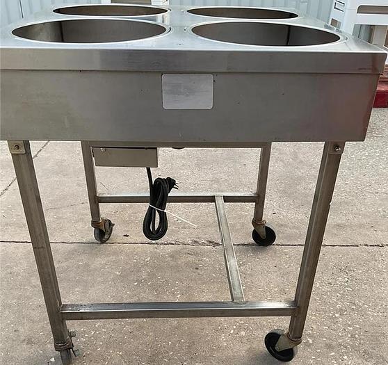 Used Belshaw Glazing Warmer on Casters - 4 hole
