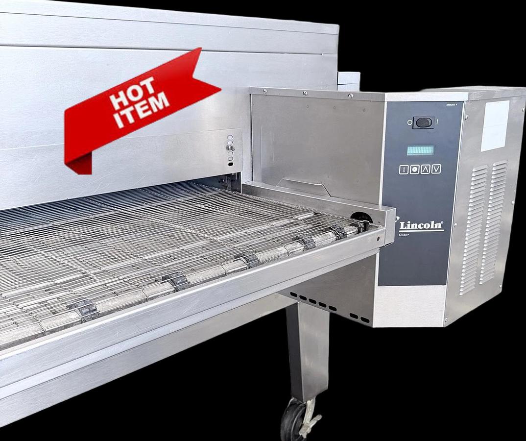 Used incoln Impinger 1450 Single Deck Gas Fired Conveyor Pizza Oven