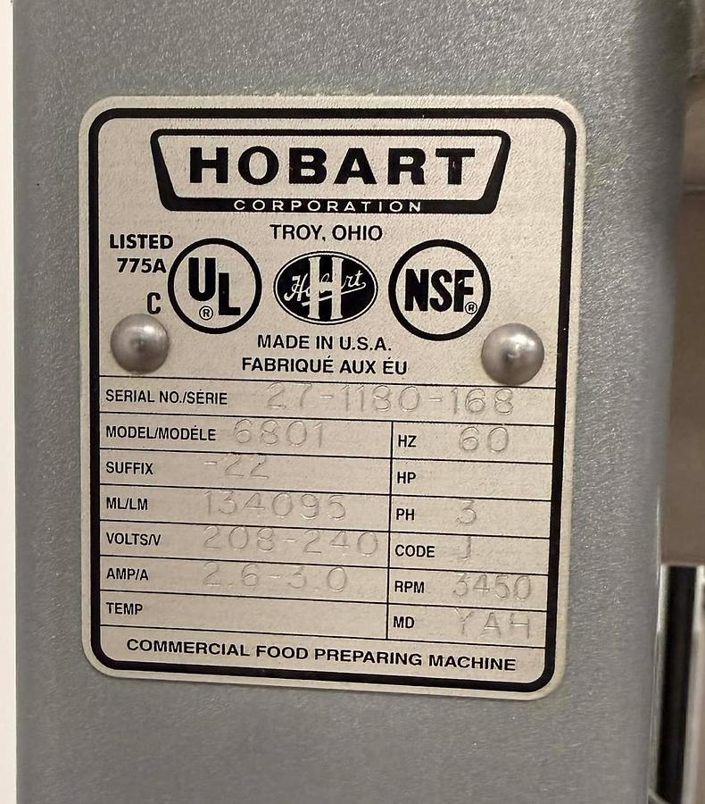 Used Hobart Meat Saw - 6801 - very good condition - warranty