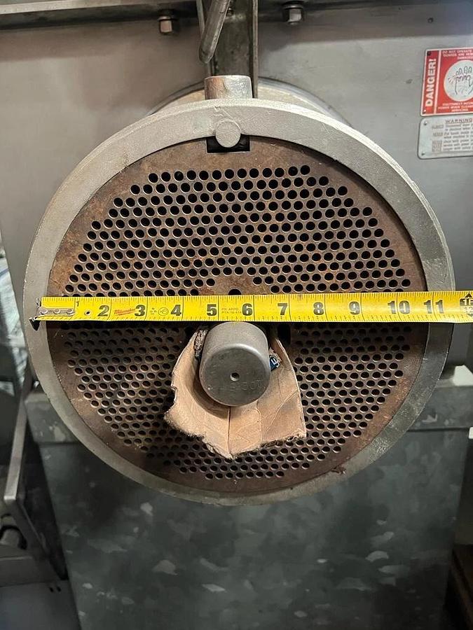 Used BUTCHER BOY #AA1100, 75 HP MEAT GRINDER, ALL REBUILT - hopper holds 1100 lbs