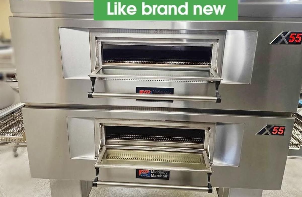 Used Middleby Marshall X55 Pizza Conveyors -Double Stacked