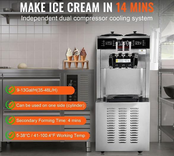 9 flavor soft serve machine