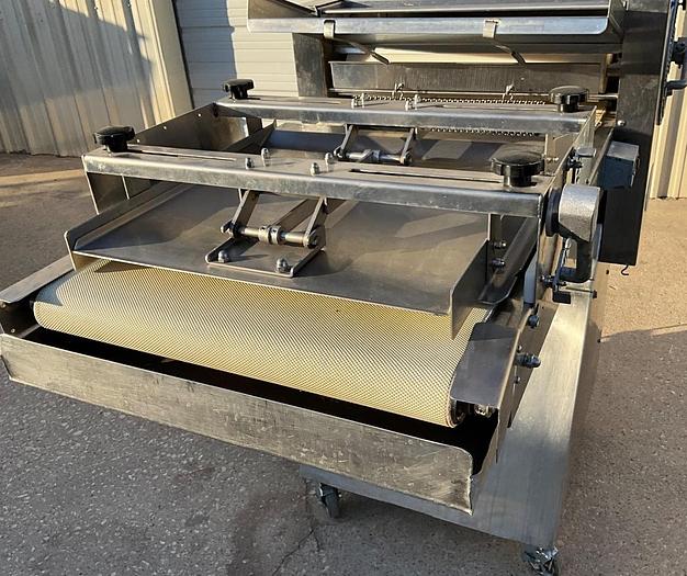 Refurbished LVO dough roller sheeter on casters