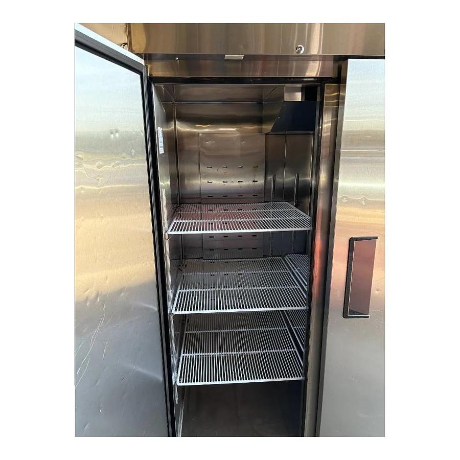 Used Atosa MBF8006GR Upright Refrigerator - 3 Solid Doors