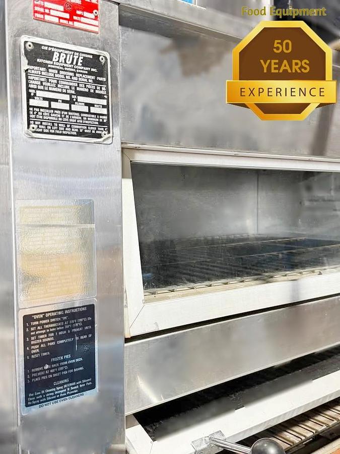 Used Brute 3 deck electric baking oven - with proofer below - excellent condition - SEE VIDEO