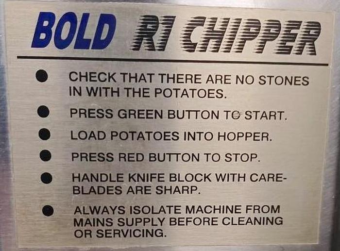 Used Automatic Potato Chipper -adjustable sizes