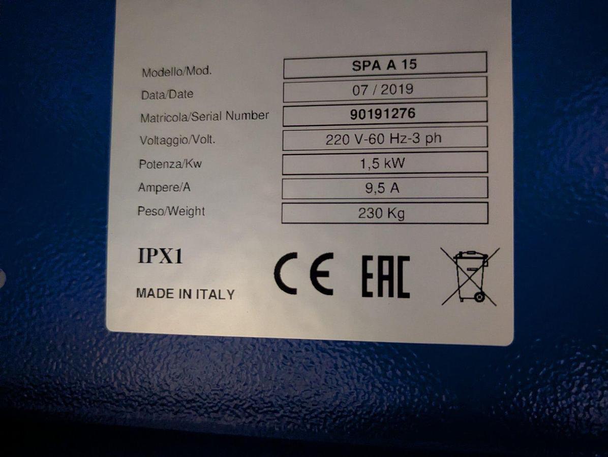 Used Euro-Milan Automatic Dough/Bun Rounding Divider, Made in Italy
