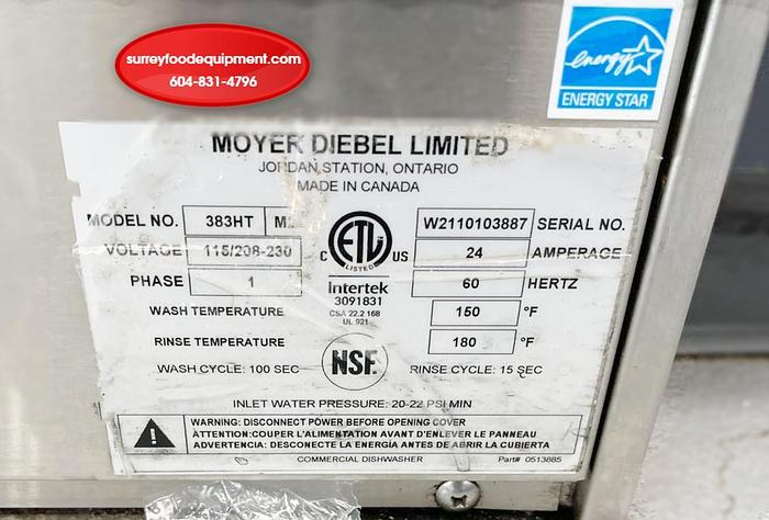Refurbished Moyer Diebel Model: 383HT