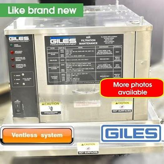Giles OVH-10-FB Stainless steel ventless hood - Brand new