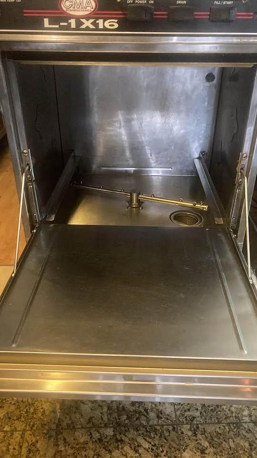 Used CMA Low Temp Undercounter Dishwasher - warranty