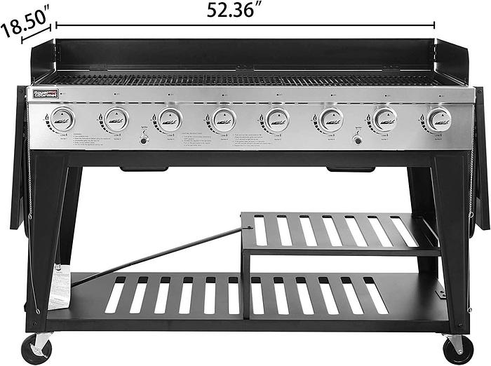 Commercial Grade Portable Propane Gas Big Event BBQ Grill