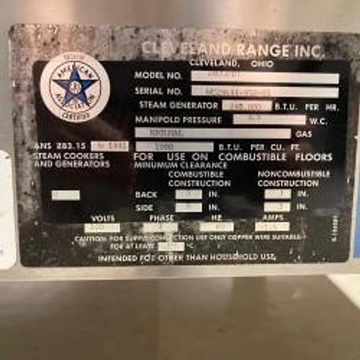 Refurbished Cleveland 10 Pan Gas Pressureless Steamer 24CGP10