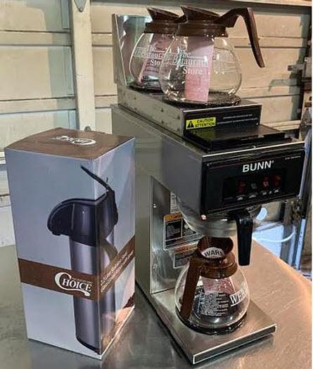 Used Bunn Plumb in Coffee Machines - bonus free airpot