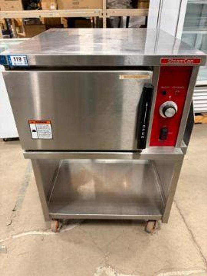 Used STEAMCAN SX-3 ELECTRIC CONVECTION STEAMER WITH STAND