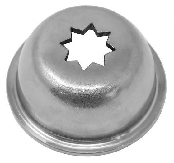 Set of 4 Stainless Steel Churro Nozzles Attachment for Sausage Stuffer