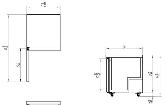 Undercounter R27" Refrigerator