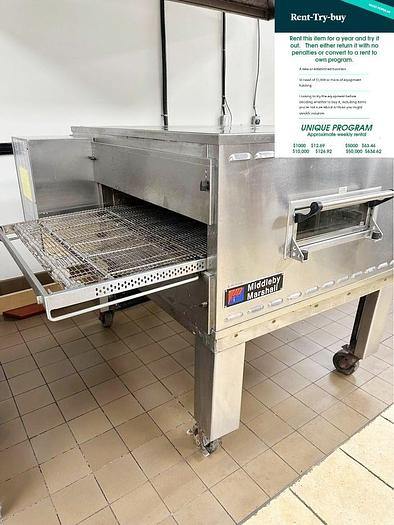 Refurbished Middleby Marshall electric converyor pizza oven - like new - c/w vent hood  -SEE VIDEO
