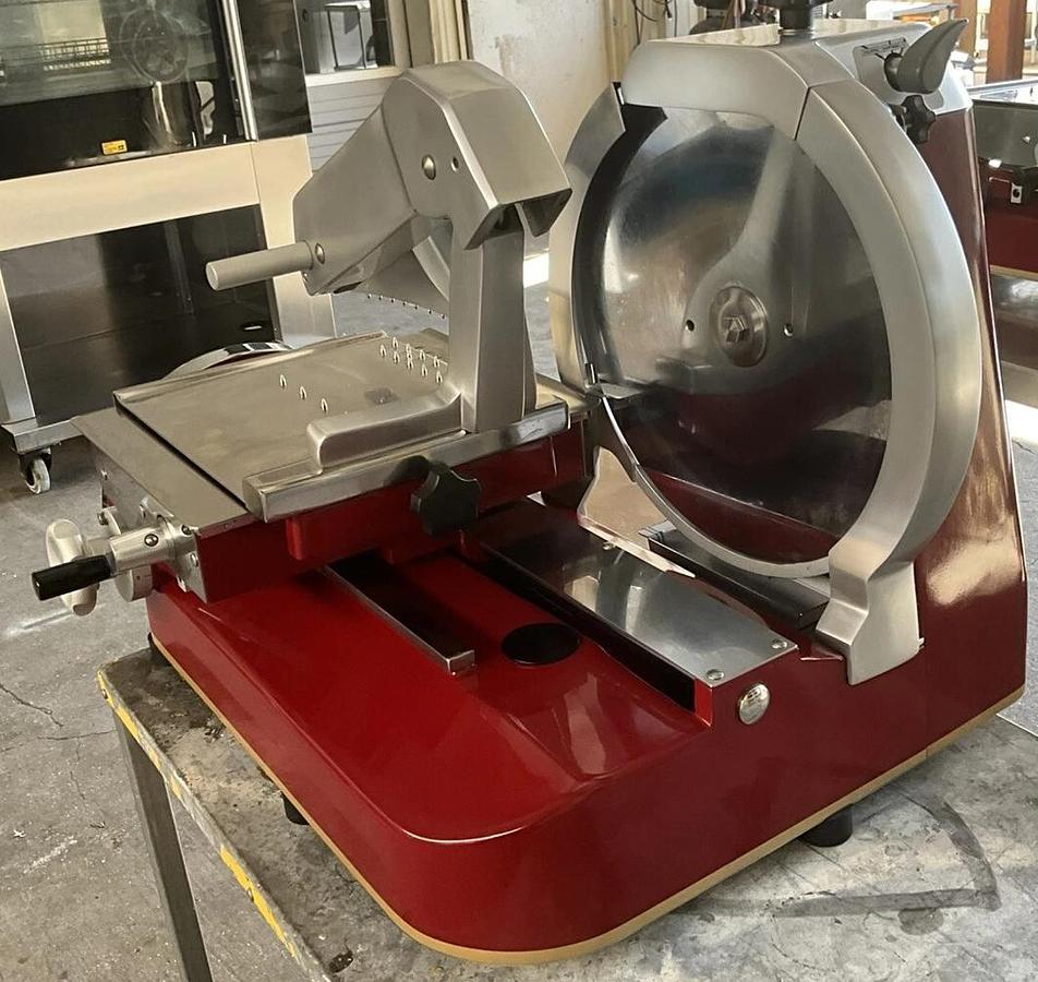 Used 2023 Berkel Prosciutto slicer 330M Hand crank blade sharpener Ham Deli