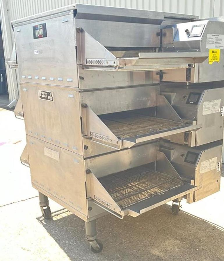 Used Middleby Marshall gas triple stack conveyor oven PSG36