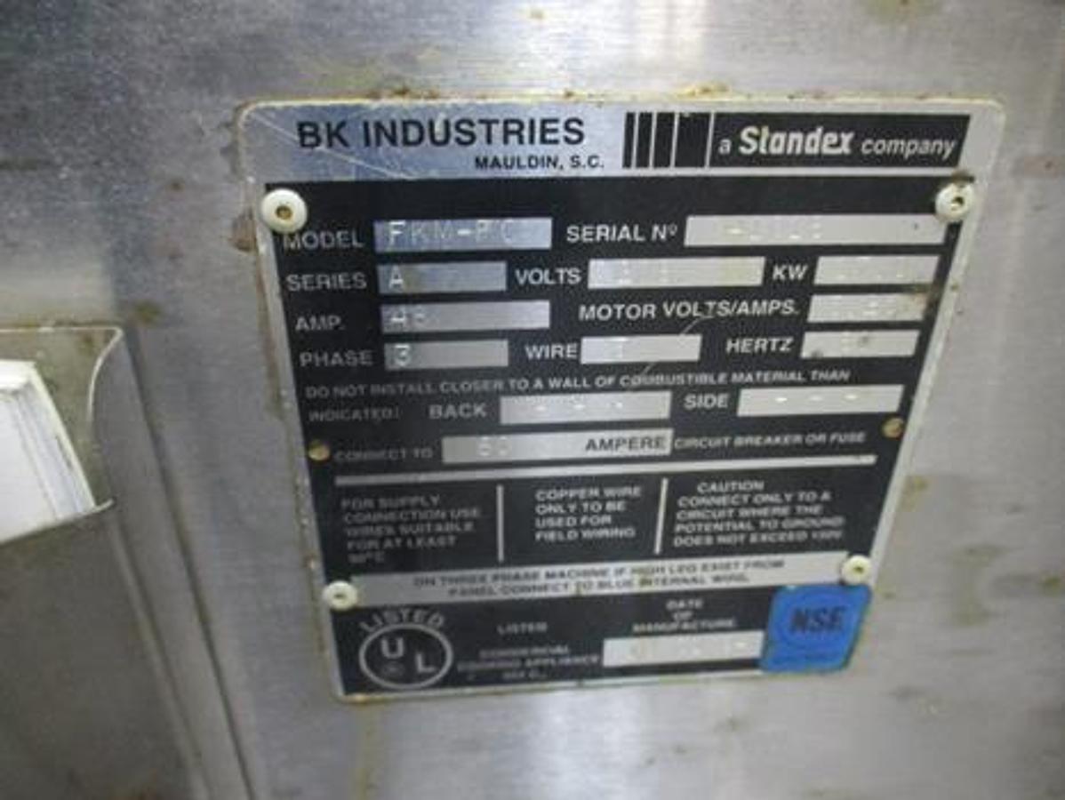 Used BKI 75lb Electric Pressure Fryer With Pull Out Grease Filter.