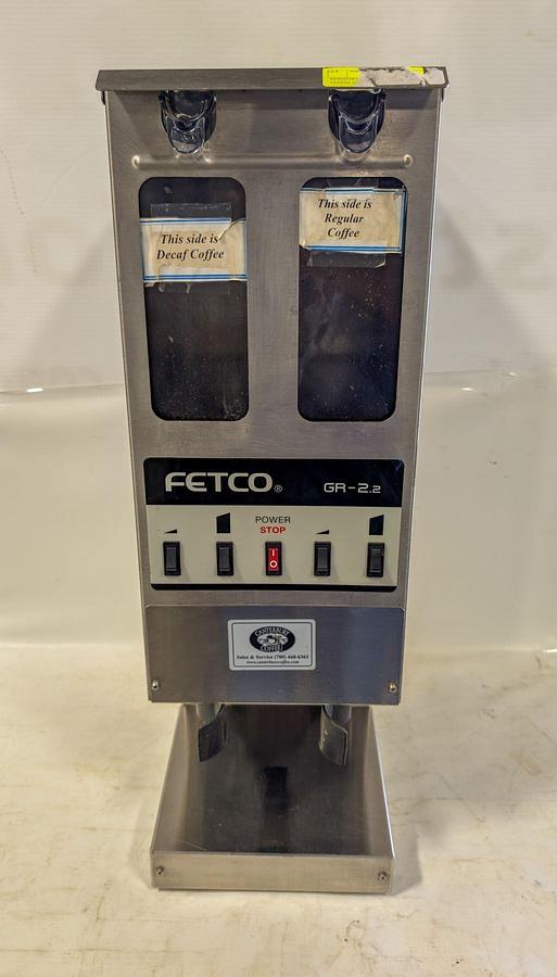 Used FETCO DUAL HEAD COFFEE GRINDER