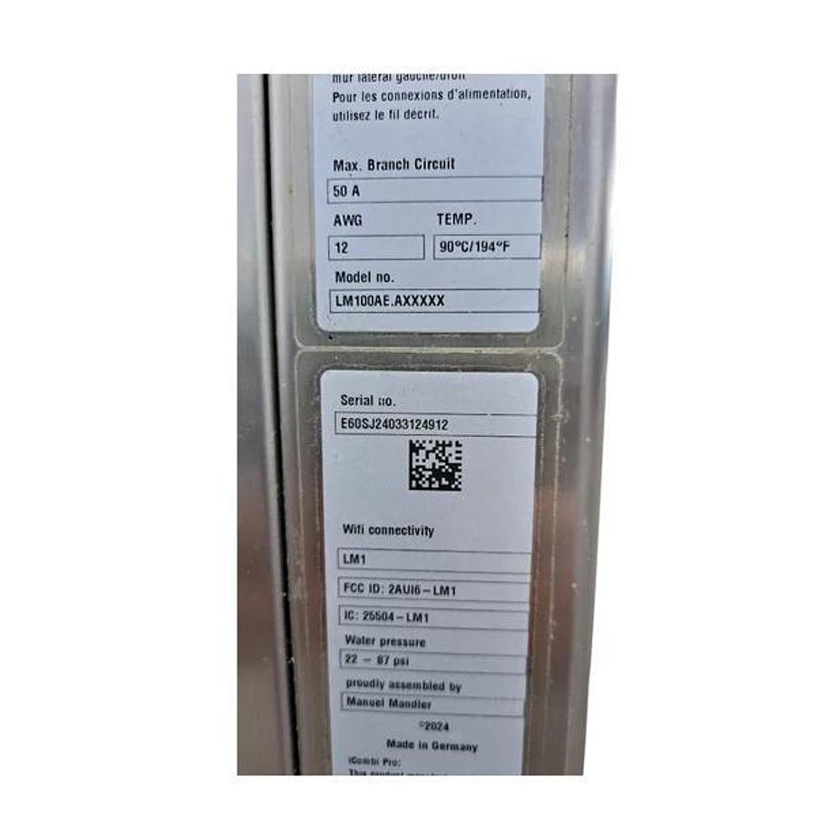 Used Rational LMZ100AE.DAB / UltraVent Plus XS iCombi Pro 4 Pan Half Size Electric Combi Oven with Hood
