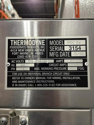 Refurbished Thermodyne 1900DW Slow Cook and Hold Cabinet