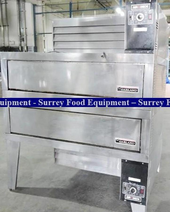 Used Garland G56PB Natural Gas Double Air Deck Pizza Ovens