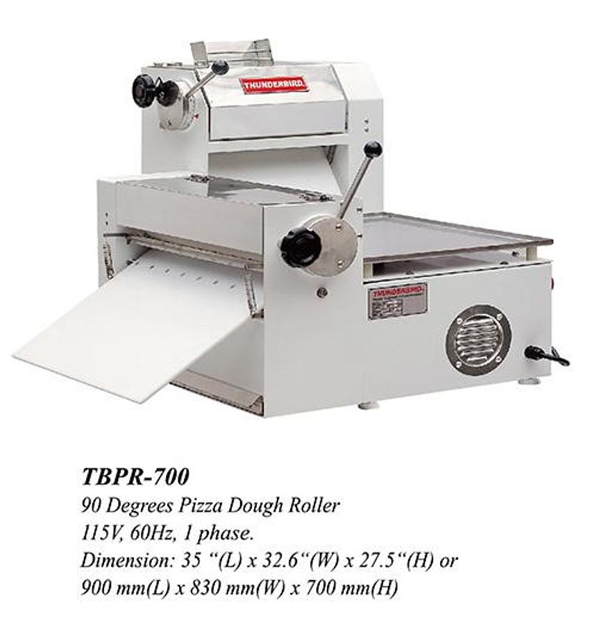 Used 90 Degree Pizza Dough Rollers TBPR-700